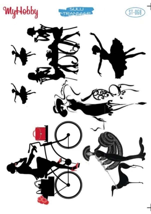 My Hobby Manzara Desenli Sulu Transfer ST-068 - 1