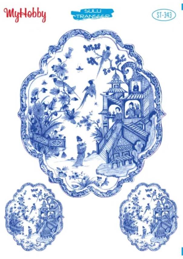 My Hobby Manzara Desenli Sulu Transfer ST-343 - 1