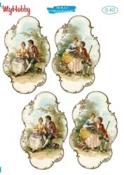 My Hobby Manzara Desenli Sulu Transfer ST-412 - MyHobby