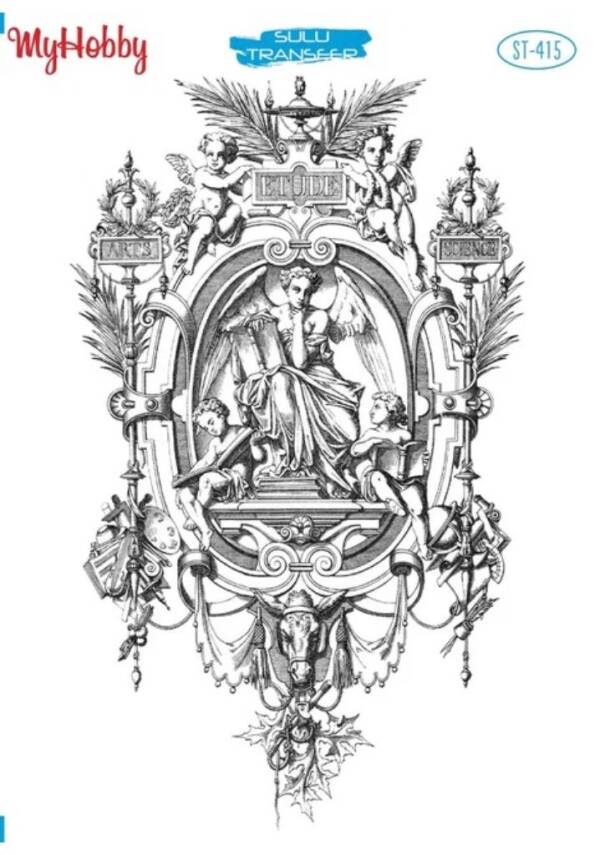 My Hobby Manzara Melek Desenli Sulu Transfer ST-415 - 1