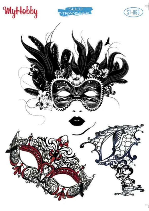 My Hobby Maske Desenli Sulu Transfer ST 069 - 1
