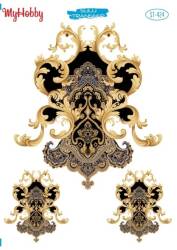 My Hobby Varak Desenli Sulu Transfer ST-424 - Tual Hobi Craft Ist