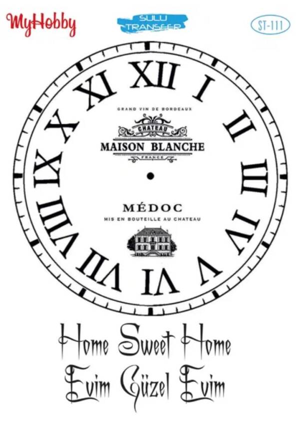 My Hobby Yazı Desenli Sulu Transfer ST-111 - 1