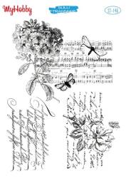 My Hobby Yazı Desenli Sulu Transfer ST-146 - Tual Hobi Craft Ist