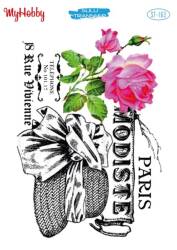 My Hobby Yazı Desenli Sulu Transfer ST-163 - Tual Hobi Craft Ist