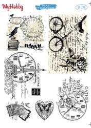 My Hobby Yazı Desenli Sulu Transfer ST-219 - Tual Hobi Craft Ist