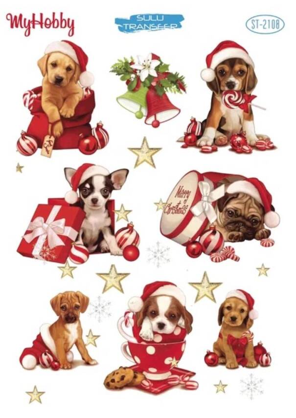 My Hobby Yılbaşı Desenli Sulu Transfer ST-2108 - 1