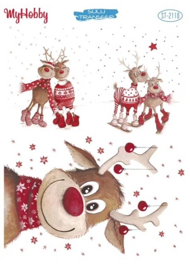 My Hobby Yılbaşı Desenli Sulu Transfer ST-2110 - 1