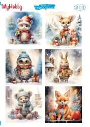 My Hobby Yılbaşı Desenli Sulu Transfer ST-2113 - MyHobby