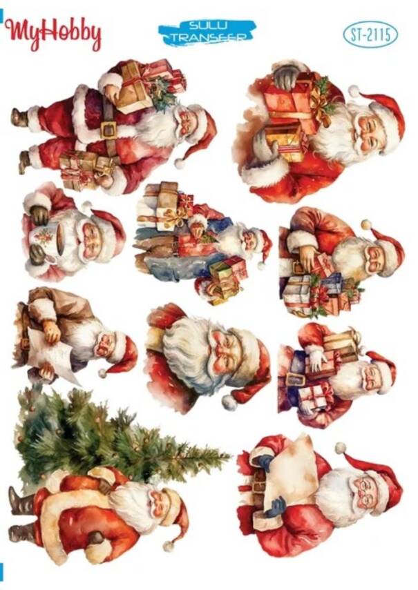 My Hobby Yılbaşı Desenli Sulu Transfer ST-2115 - 1