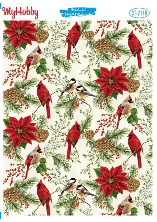 My Hobby Yılbaşı Desenli Sulu Transfer ST-2118 - 1
