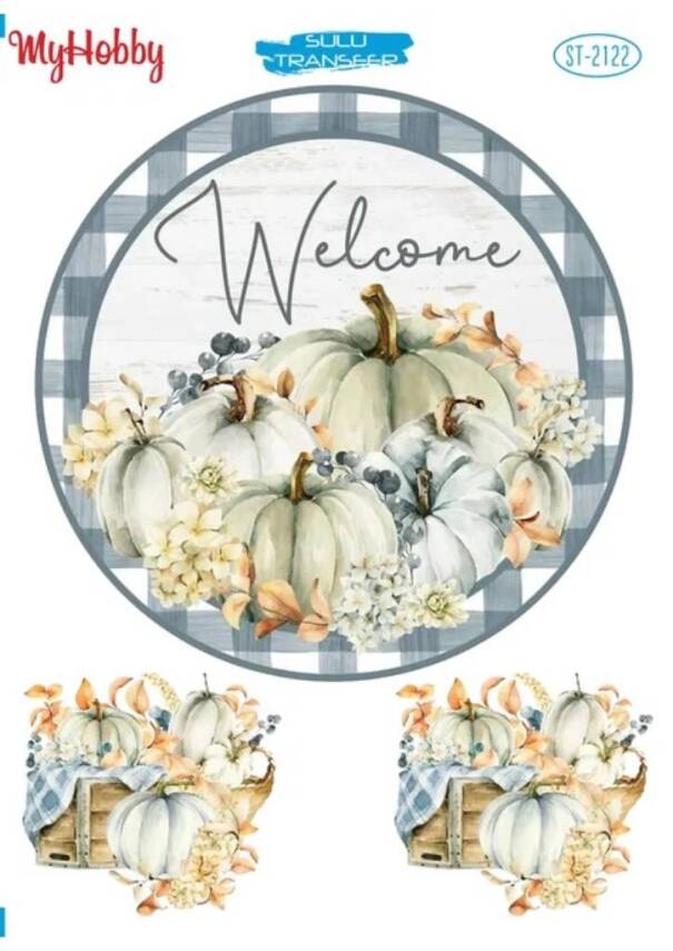 My Hobby Yılbaşı Desenli Sulu Transfer ST-2122 - 1