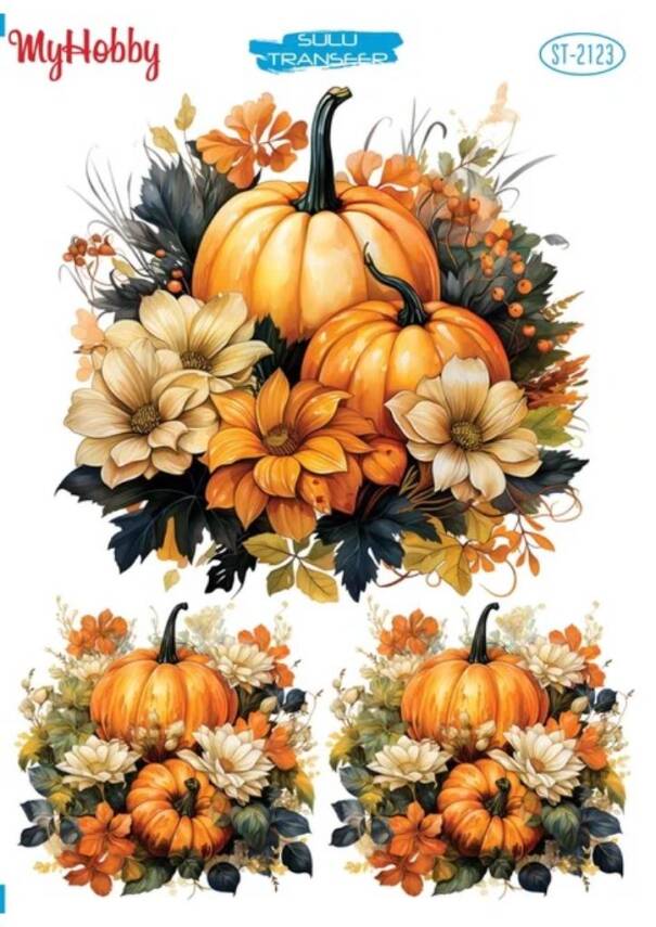 My Hobby Yılbaşı Desenli Sulu Transfer ST-2123 - 1