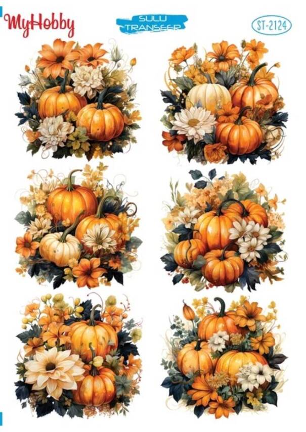 My Hobby Yılbaşı Desenli Sulu Transfer ST-2124 - 1