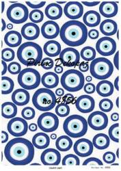 Nazar Boncuğu Desenli Pirinç Dekopaj Model : 4856 - Line Art