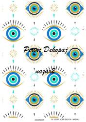 Nazar Desenli Pirinç Dekopaj Model : nazar2 - Line Art