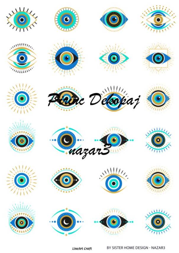 Nazar Desenli Pirinç Dekopaj Model : nazar3 - 1