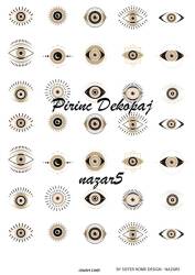 Nazar Desenli Pirinç Dekopaj Model : nazar5 - Line Art