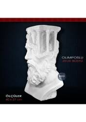 Olimposlu Zeus Büst Heykeli Polyester (40x27cm) - Tual Hobi Sanat (1)
