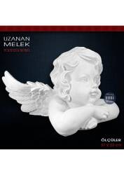 Öne Uzanan Melek Heykeli (37x23 cm) Ham Polyester - Tual Hobi Sanat