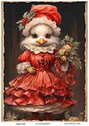 Ördek Desenli Pirinç Dekopaj Model : YÖ05 - Line Art