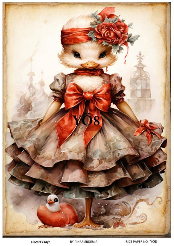 Ördek Desenli Pirinç Dekopaj Model : YÖ08 - 1