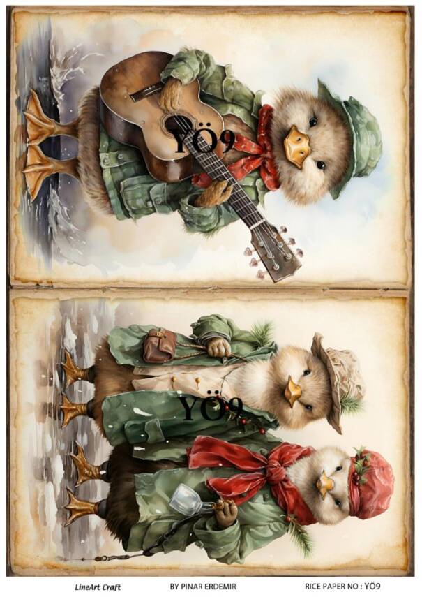 Ördek Desenli Pirinç Dekopaj Model : YÖ09 - 1