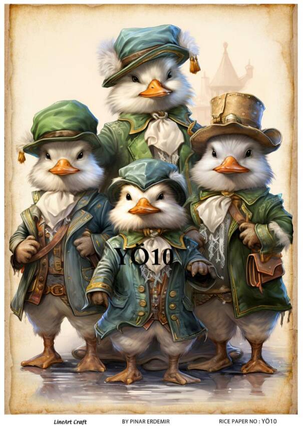 Ördek Desenli Pirinç Dekopaj Model : YÖ10 - 1