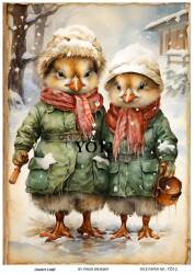 Ördek Desenli Pirinç Dekopaj Model : YÖ12 - Line Art