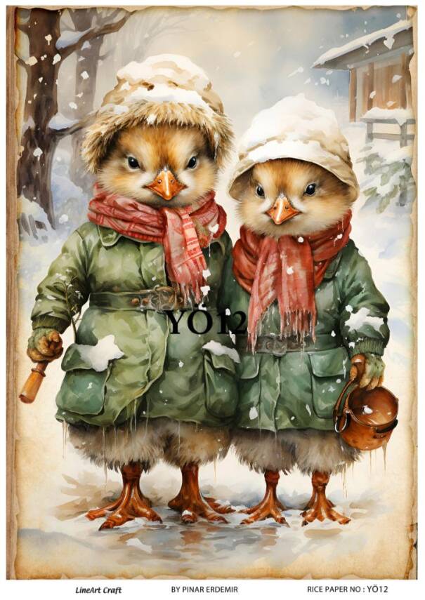 Ördek Desenli Pirinç Dekopaj Model : YÖ12 - 1