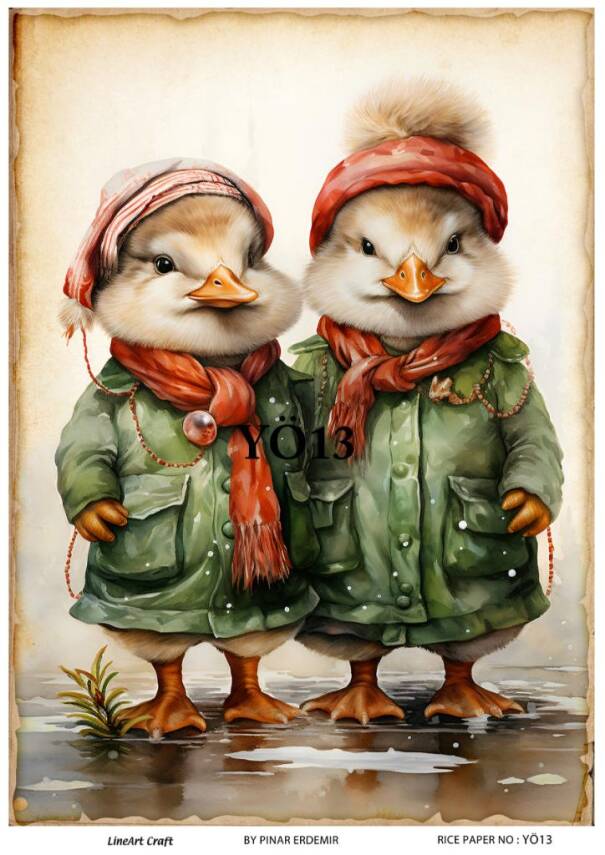 Ördek Desenli Pirinç Dekopaj Model : YÖ13 - 1