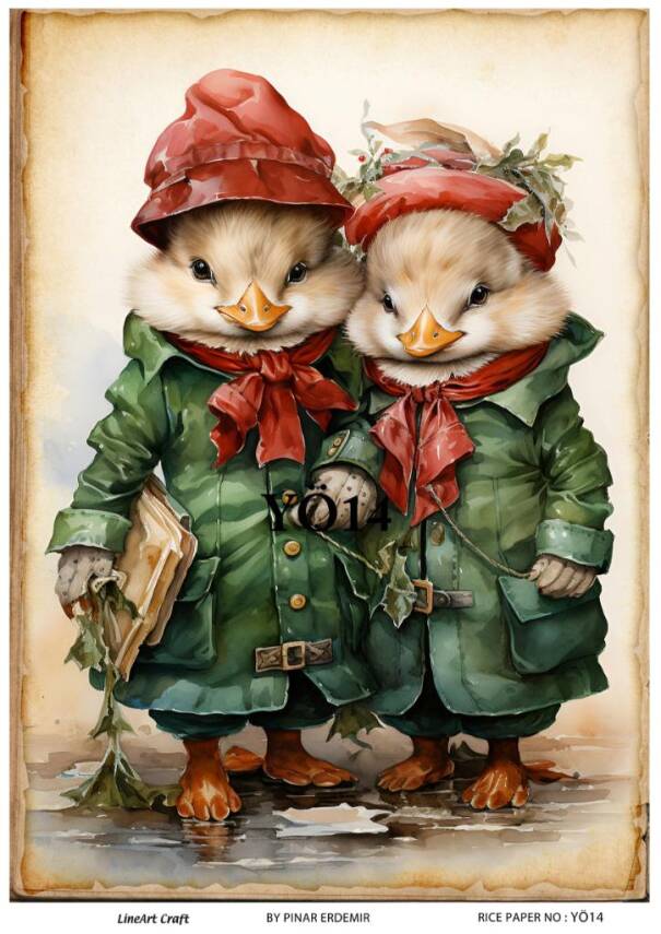 Ördek Desenli Pirinç Dekopaj Model : YÖ14 - 1