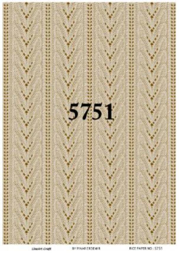 Örgü Hasır Desenli Pirinç Dekopaj Model : 5751 - 1