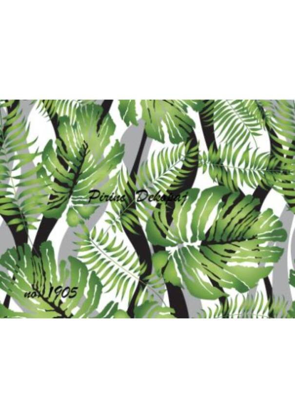 Palmiye Desenli Pirinç Dekopaj Model : 1905 - 1