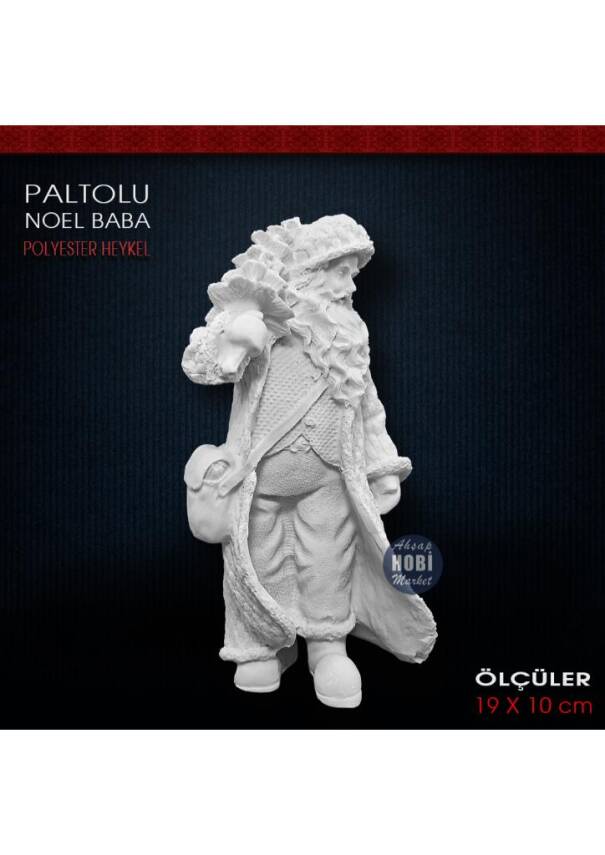Paltolu Noel Baba Biblo (19x10 cm) Ham Polyester - 2