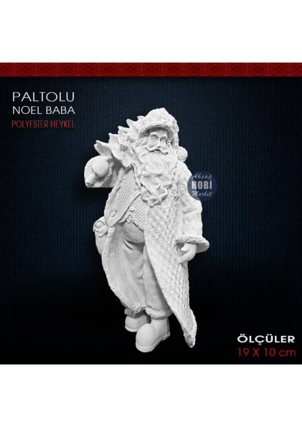 Paltolu Noel Baba Biblo (19x10 cm) Ham Polyester - 1