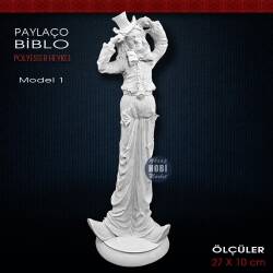 Palyaço Biblo Heykeli Model 1 (27x10 cm) Ham Polyester - Tual Hobi Sanat