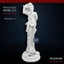 Palyaço Biblo Heykeli Model 2 (25x9 cm) Ham Polyester - Tual Hobi Sanat