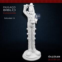 Palyaço Biblo Heykeli Model 3 (26x9 cm) Ham Polyester - Tual Hobi Sanat
