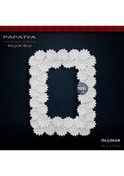 Papatya Çerçeve Küçük Boy (21X17cm) Ham Polyester - Tual Hobi Sanat