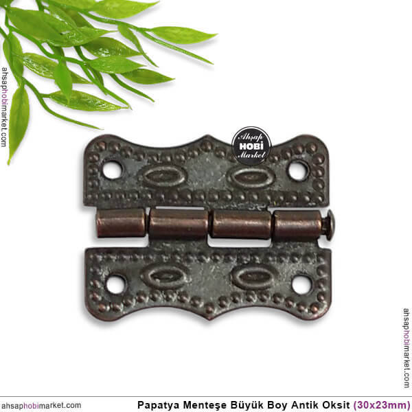 Papatya Menteşe Antik Renkli Büyük Boy (30x23mm) - 1