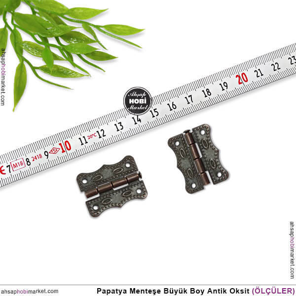 Papatya Menteşe Antik Renkli Büyük Boy (30x23mm) - 2