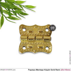Papatya Menteşe Gold Renk Küçük Boy (20x18mm) - Tual Hobi Sanat