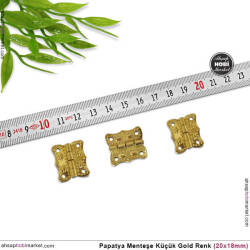 Papatya Menteşe Gold Renk Küçük Boy (20x18mm) - Tual Hobi Sanat (1)