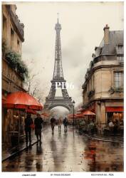 Paris Day Desenli Pirinç Dekopaj Model : PD06 - Line Art