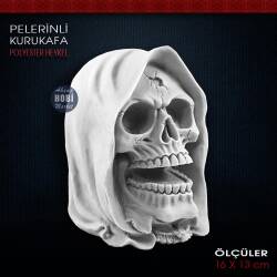 Pelerinli Kurukafa Biblo Heykeli (16x13 cm) Ham Polyester - Tual Hobi Sanat