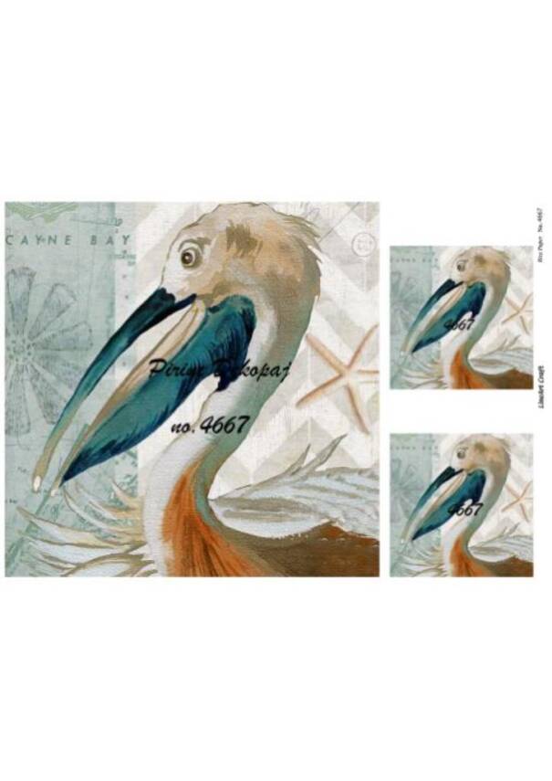 Pelikan Desenli Pirinç Dekopaj Model : 4667 - 1