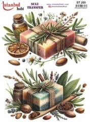 Pembe Çiçek Desenli Pirinç Dekopaj Model : PT 00280 - Tual Hobi Craft İst