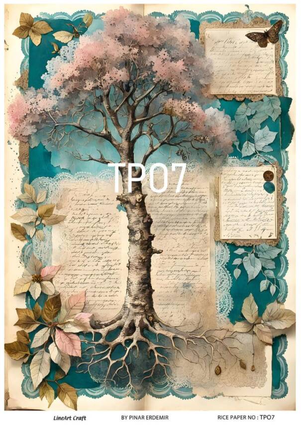 Pembe Gül Desenli Pirinç Dekopaj Model : PO007 - 1