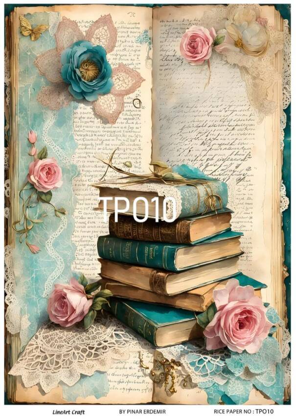 Pembe Gül Desenli Pirinç Dekopaj Model : PO010 - 1